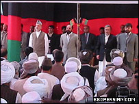 حامد کرزی در شیندند