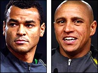 Cafu e Roberto Carlos