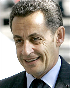 Tổng thống Nicholas Sarkozy, hình ngày 24/4