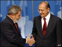 Luiz Inácio Lula da Silva e Geraldo Alckmin