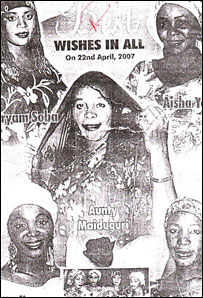 Folheto entregue aos convidados do casamento