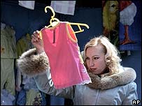 Khách hàng tại khu chợ ở vùng Vladivostok