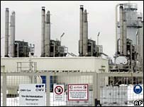 پايانه مرکزی توزيع گاز اروپا در بومگارتن در نزديکی مرز اتريش و اسلواکی