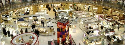 巴黎“老佛爷”百货公司（Galleries de Lafayette）的香水大厅