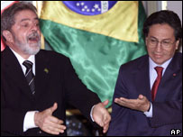 Presidente Lula e Alejandro Toledo