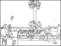 Sketch of the Bronze Tree statue