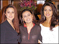 प्रीति, रानी और प्रियंका