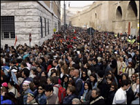 पोप को श्रद्धांजलि