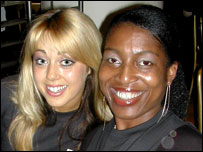 Jim's colleagues: Janine Machin and Eno Eruotor.