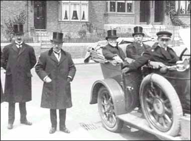 Andrew Carnegie visiting Stoke library, 1914