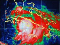 Furacão Dennis sobre Cuba