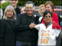 Sue Broome, Reg Moule and helpers