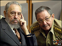 Fidel e Raúl Castro