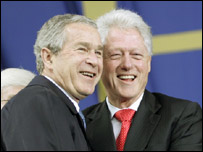 جورج بوش و بيل کلينتون