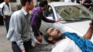 انفجار في المزة بدمشق