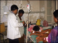 दिमाग़ी बुख़ार के मरीज़