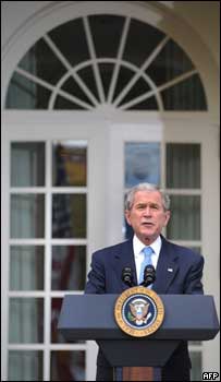 O presidente dos Estados Unidos, George W. Bush