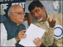 چندرا بابو نائیڈو اور ایک کے اڈوانی