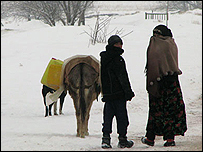Tacikistan'da dondurucu soğuklar