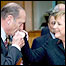 Jacques Chirac ve Angela Merkel