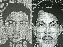 Foto dos cidadãos paquistaneses suspeitos de envolvimento nos ataques no Egito