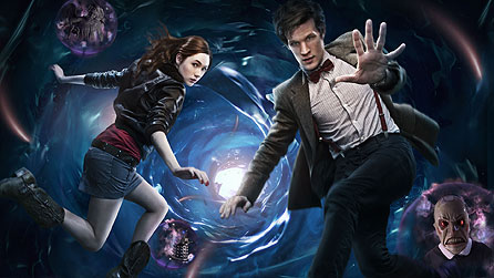 Karen Gillan as Amy Pond and Matt Smith as the Doctor