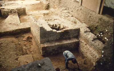 Roman forum excavation