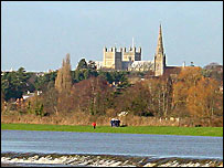 The  River Exe at Exeter