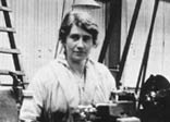 Joan Williams stood at her lathe in 
Gwynne's munitions factory 