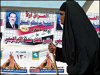 Irak'ta seçim posterleri