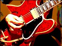 Close-up of a guitar