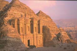 The great temple at Petra, Jordan
