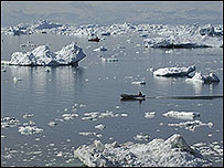 Gelo no Oceano Ártico