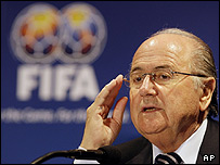 Fifa president, Sepp Blatter