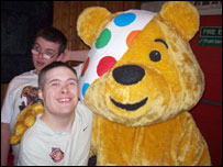 Hugging Pudsey