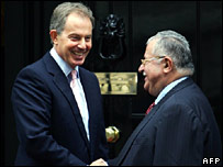 تونی بلر و جلال طالبانی