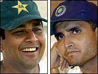 سورو گنگولی اور انضمام الحق