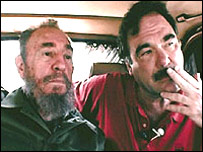 اليور استون و فيدل کاسترو