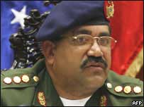 O ministro da Defesa da Venezuela, Gustavo Rangel Briceño