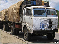 کامیون سازمان برنامه غذای جهانی برای سومالی - عکس از آرشیو