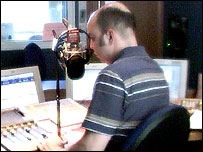 Adam Thomas on the BBC Somerset Sound webcam