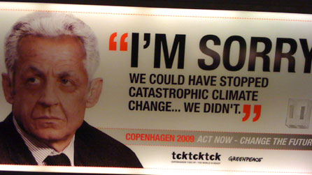 Poster Wyneb Sarkozy - Arlywydd Ffrainc