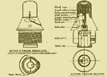 A diagram of a 106E percussion fuze.  It was introduced in 1917 where its first serious use was during the Battle of Arras in April 1917 - its sensitive 'graze' action allowed it to clear wire entanglements effectively 
