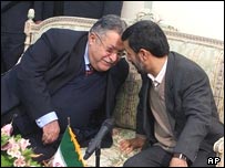 احمدی نژاد و طالبانی