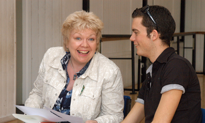 Di reads through her new challenge