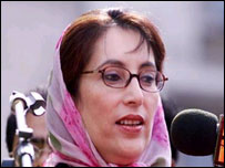 پاکستان پیپلز پارٹی کی سربراہ اور ملک کی سابق وزیراعظم بے نظیر بھٹو