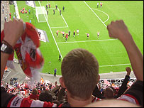 Rovers fan at Wembley Stadium, May 2008