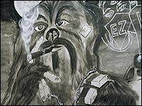 Brown and Proud (detail) by Mario Ybarra Jr