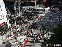 Local da queda do guindaste em Upper East Side, em Manhattan