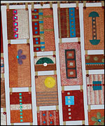 Detail from Paper Sun by Jenny Rolfe